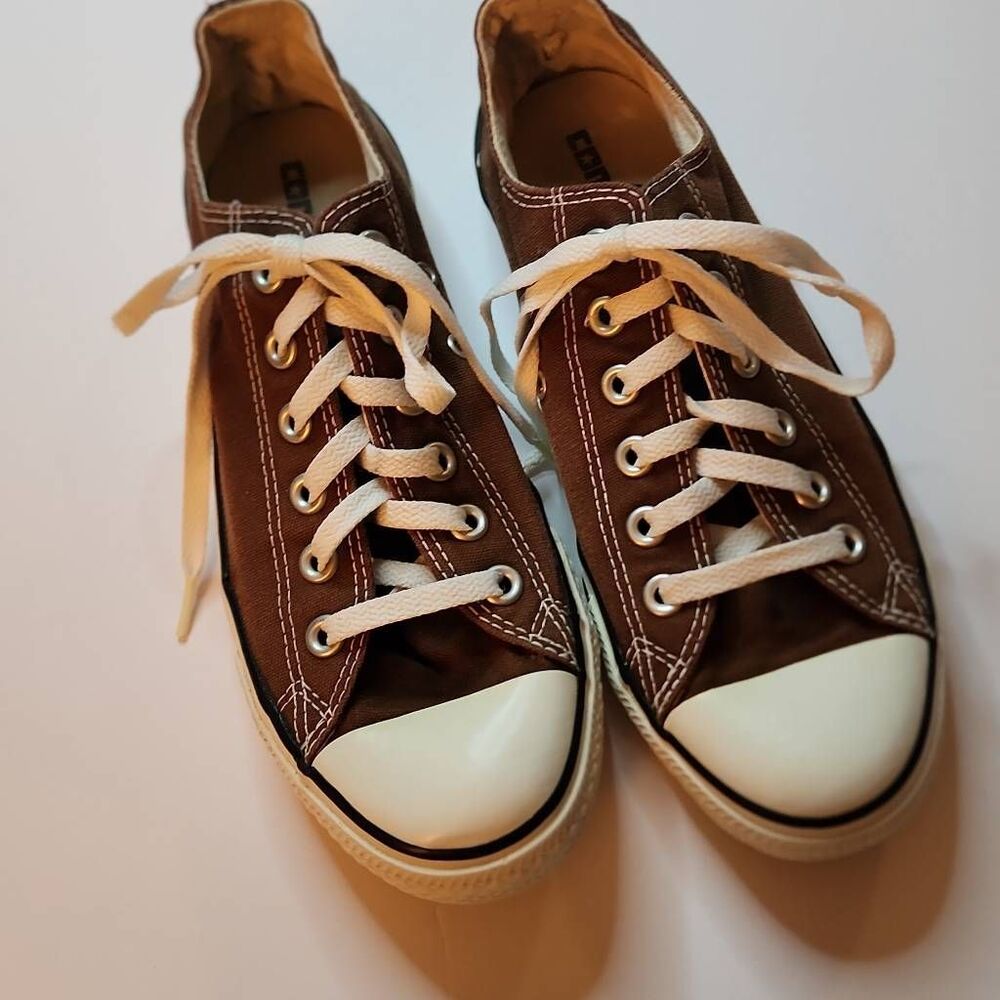 Converse Chuck Taylor All Star Low Top Brown Size Mens 6 Women's 8 Vintage
